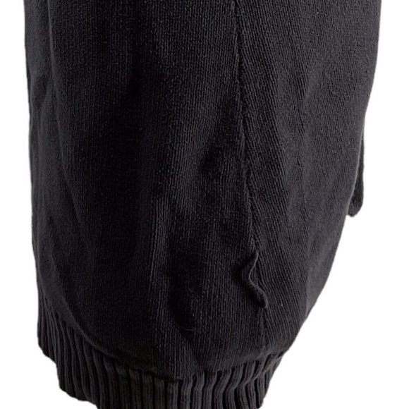 Canyon River Blues Woman's Med Gray Knit Sweater Button Front Cable Neck Line - Picture 5 of 6